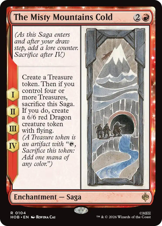 Image for The Misty Mountains Cold (104) (Foil) (The Hobbit) (HOB) - Magic: The Gathering