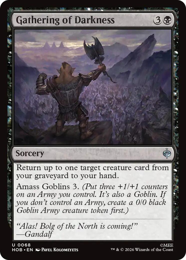Image for Gathering of Darkness (68) (Foil) (The Hobbit) (HOB) - Magic: The Gathering