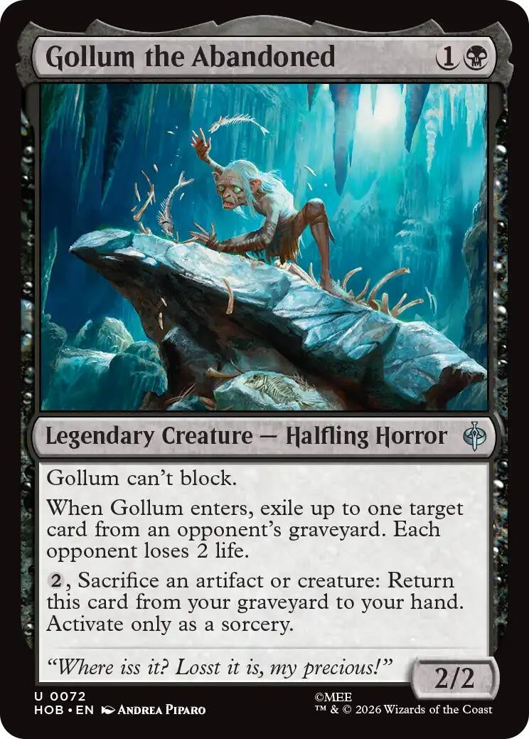 Image for Gollum the Abandoned (72) (Foil) (The Hobbit) (HOB) - Magic: The Gathering