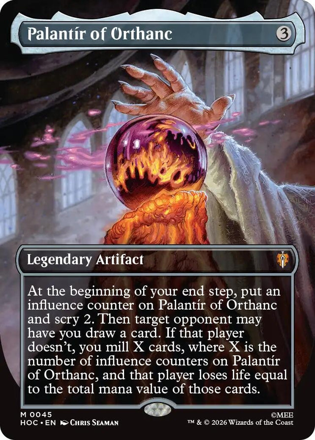 Image for Palantir of Orthanc (Borderless) (45) (Foil) (The Hobbit: Eternal-Legal) (HOC) - Magic: The Gathering