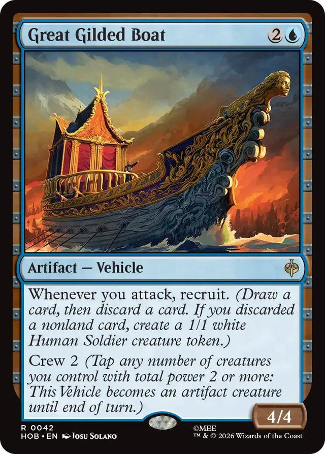 Image for Great Gilded Boat (42) (The Hobbit) (HOB) - Magic: The Gathering