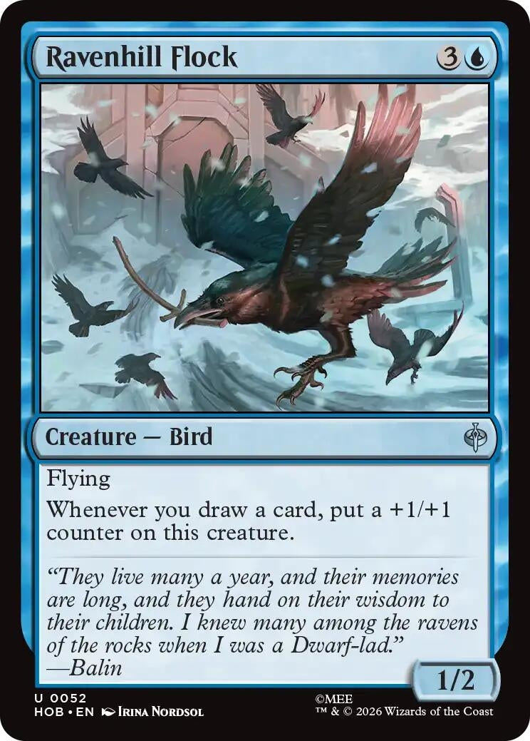 Image for Ravenhill Flock (52) (Foil) (The Hobbit) (HOB) - Magic: The Gathering