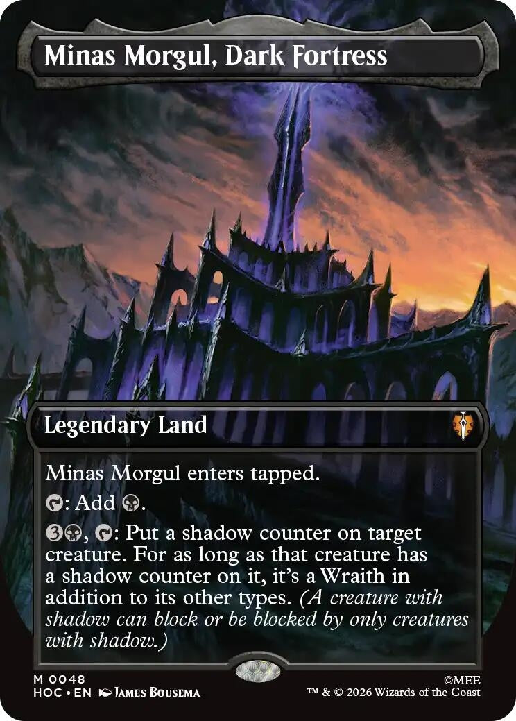 Image for Minas Morgul, Dark Fortress (Borderless) (48) (Foil) (The Hobbit: Eternal-Legal) (HOC) - Magic: The Gathering