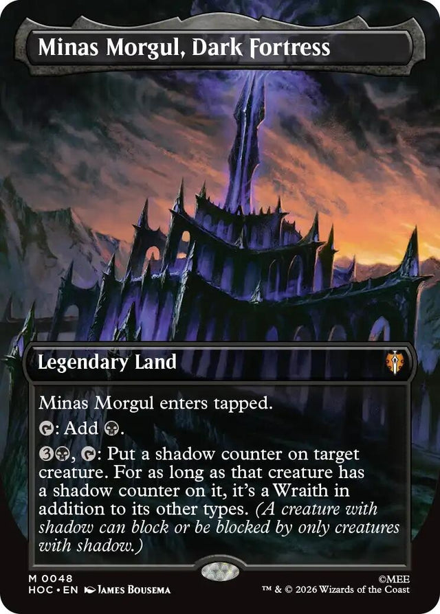 Image for Minas Morgul, Dark Fortress (Borderless) (48) (Foil) (The Hobbit: Eternal-Legal) (HOC) - Magic: The Gathering