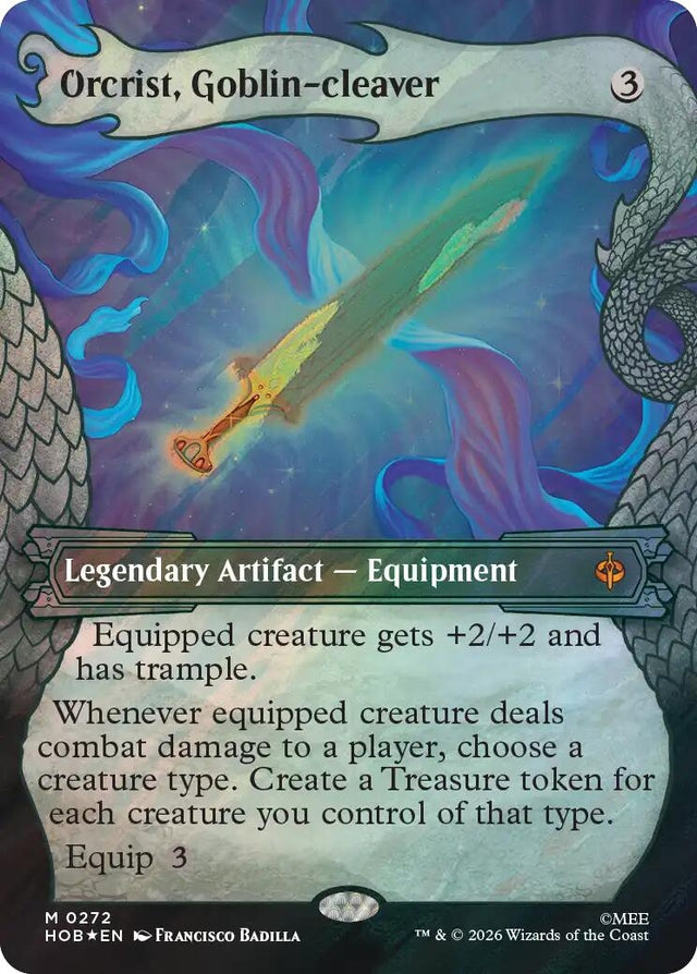 Image for Orcrist, Goblin-cleaver (Showcase) (Surge Foil) (272) (Foil) (The Hobbit) (HOB) - Magic: The Gathering