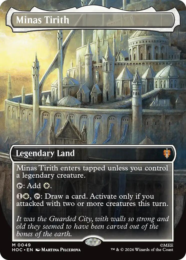 Image for Minas Tirith (Borderless) (49) (Foil) (The Hobbit: Eternal-Legal) (HOC) - Magic: The Gathering