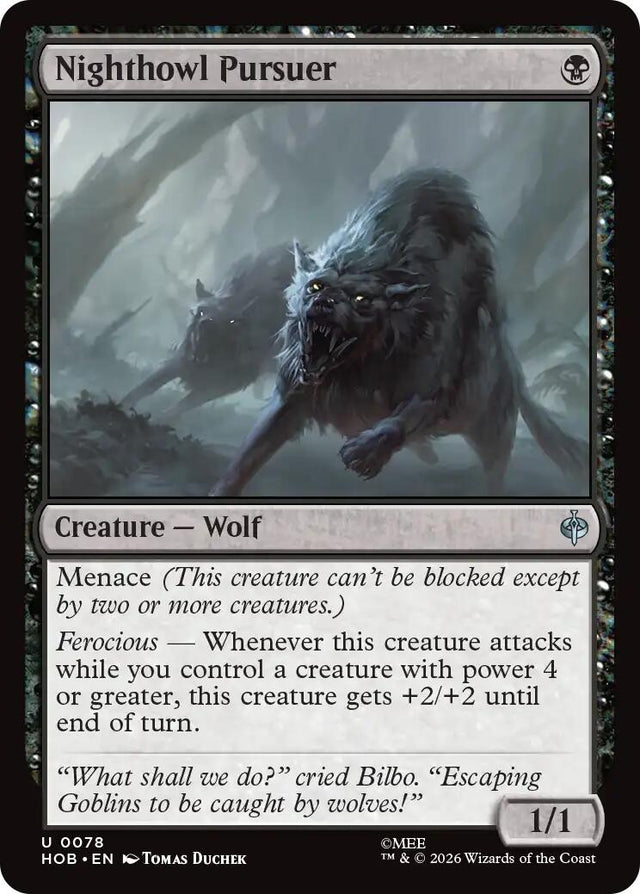 Image for Nighthowl Pursuer (78) (The Hobbit) (HOB) - Magic: The Gathering