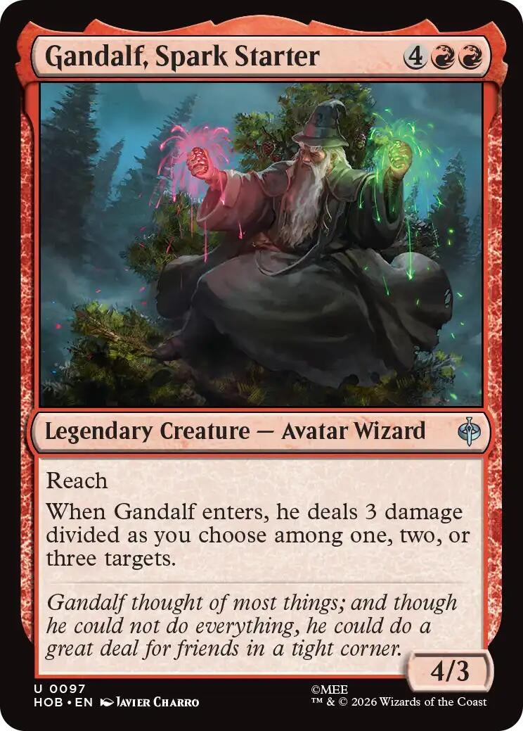 Image for Gandalf, Spark Starter (97) (Foil) (The Hobbit) (HOB) - Magic: The Gathering
