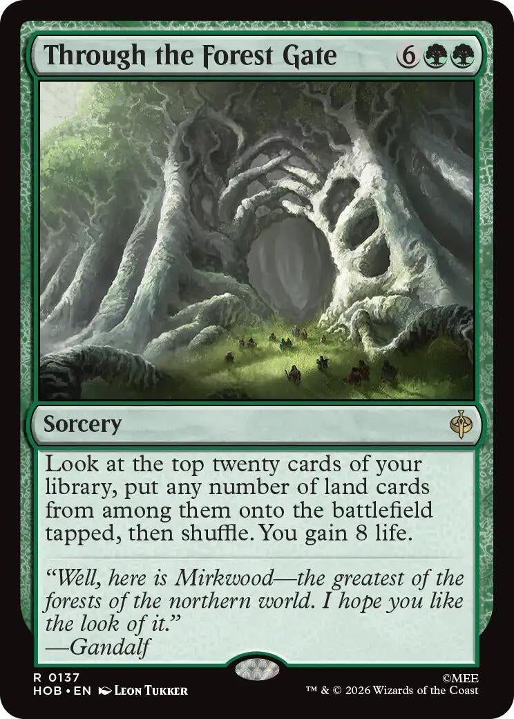 Image for Through the Forest Gate (137) (Foil) (The Hobbit) (HOB) - Magic: The Gathering