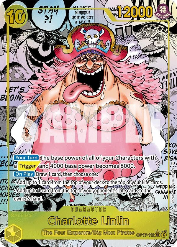 Image for Charlotte Linlin (112) (Manga) (OP17-112) (Foil) (The World's Strongest Warriors) (OP17) - One Piece Card Game