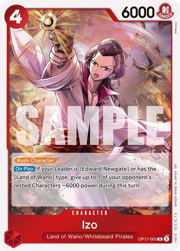 Image for Izo (OP17-003) (Foil) (The World's Strongest Warriors) (OP17) - One Piece Card Game