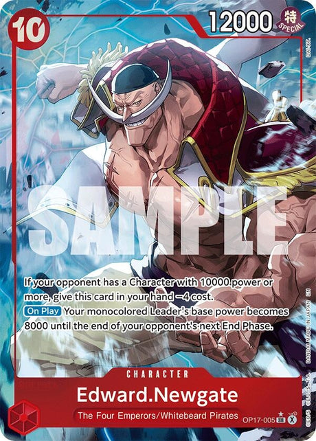 Image for Edward.Newgate (005) (Alternate Art) (OP17-005) (Foil) (The World's Strongest Warriors) (OP17) - One Piece Card Game