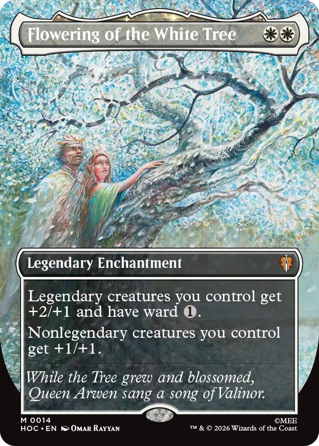 Image for Flowering of the White Tree (Borderless) (14) (Foil) (The Hobbit: Eternal-Legal) (HOC) - Magic: The Gathering