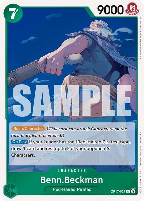 Image for Benn.Beckman (OP17-027) (Foil) (The World's Strongest Warriors) (OP17) - One Piece Card Game