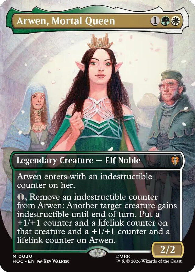 Image for Arwen, Mortal Queen (Borderless) (30) (Foil) (The Hobbit: Eternal-Legal) (HOC) - Magic: The Gathering