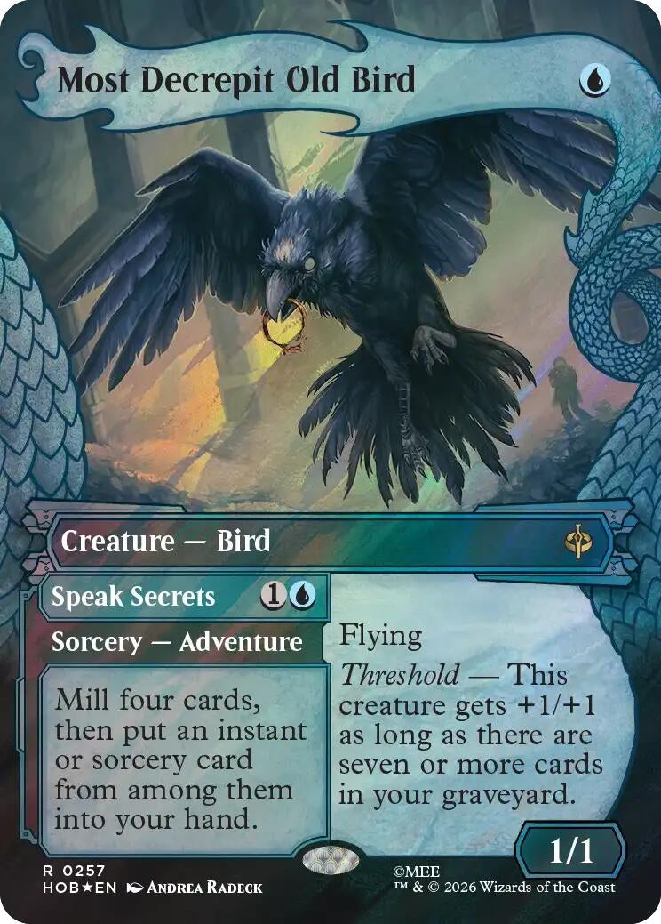 Image for Most Decrepit Old Bird (Showcase) (Surge Foil) (257) (Foil) (The Hobbit) (HOB) - Magic: The Gathering