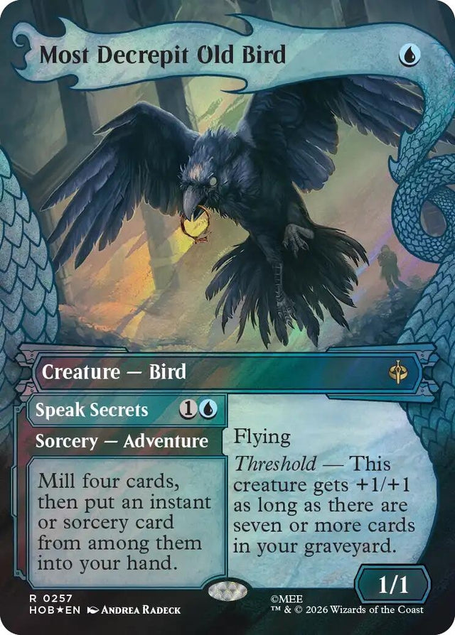 Image for Most Decrepit Old Bird (Showcase) (Surge Foil) (257) (Foil) (The Hobbit) (HOB) - Magic: The Gathering