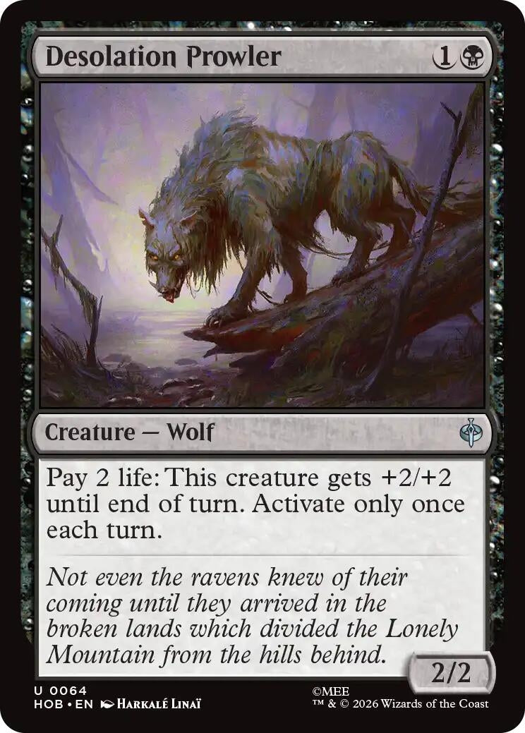 Image for Desolation Prowler (64) (Foil) (The Hobbit) (HOB) - Magic: The Gathering