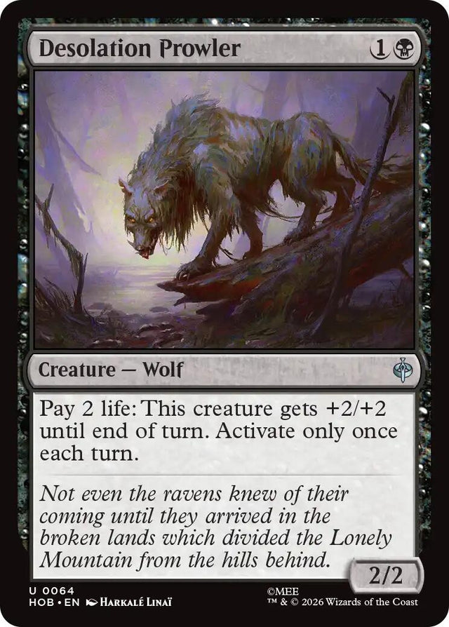 Image for Desolation Prowler (64) (Foil) (The Hobbit) (HOB) - Magic: The Gathering