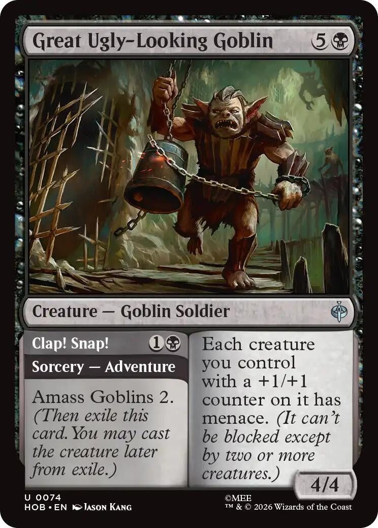 Image for Great Ugly-Looking Goblin (74) (Foil) (The Hobbit) (HOB) - Magic: The Gathering