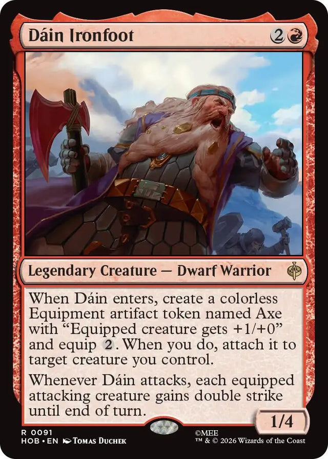 Image for Dain Ironfoot (91) (Foil) (The Hobbit) (HOB) - Magic: The Gathering