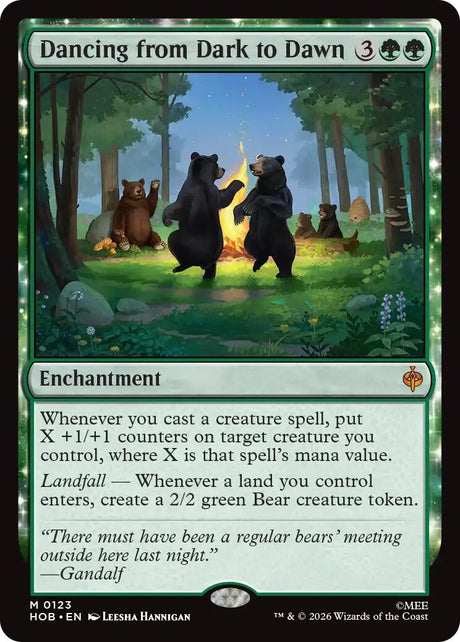Image for Dancing from Dark to Dawn (123) (Foil) (The Hobbit) (HOB) - Magic: The Gathering