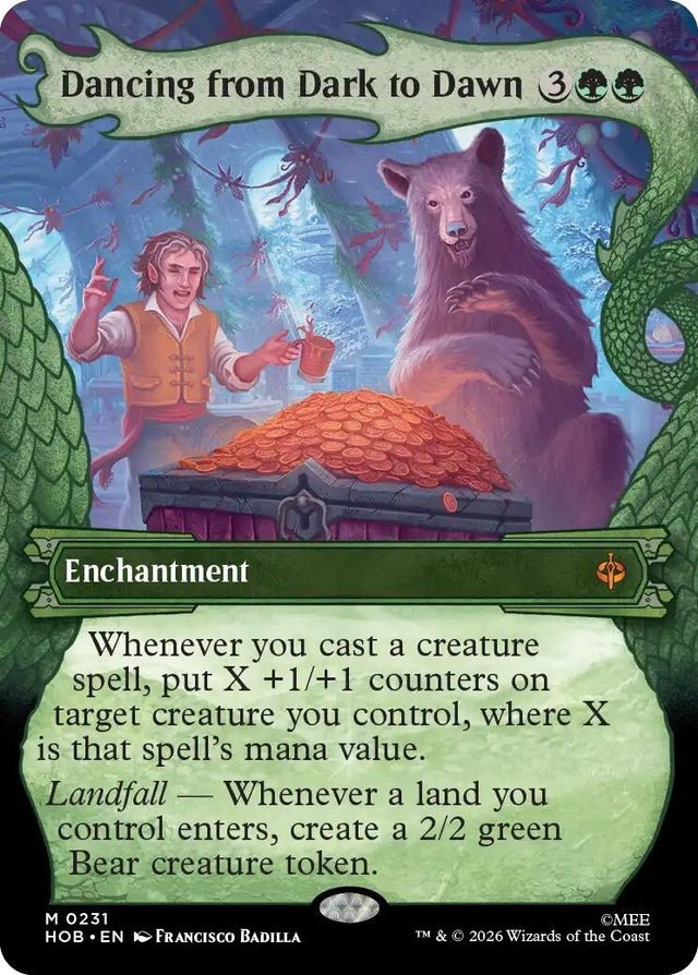 Image for Dancing from Dark to Dawn (Showcase) (231) (Foil) (The Hobbit) (HOB) - Magic: The Gathering