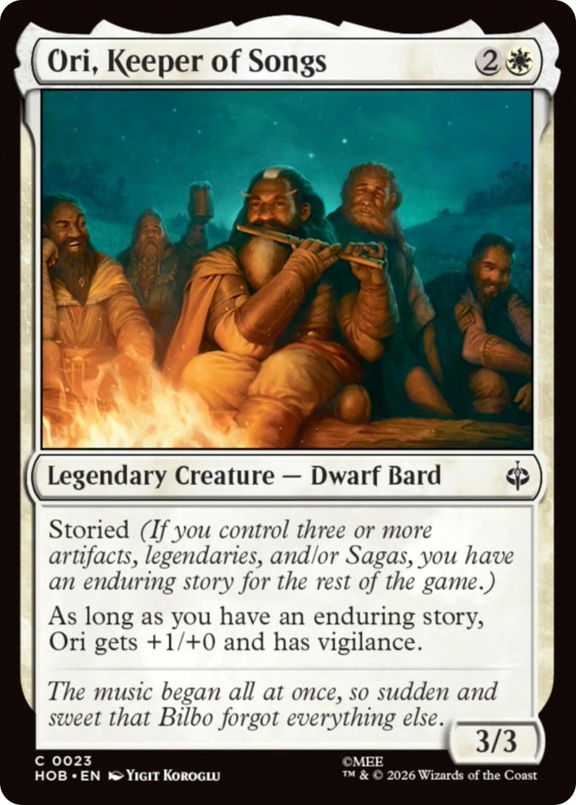 Image for Ori, Keeper of Songs (23) (Foil) (The Hobbit) (HOB) - Magic: The Gathering