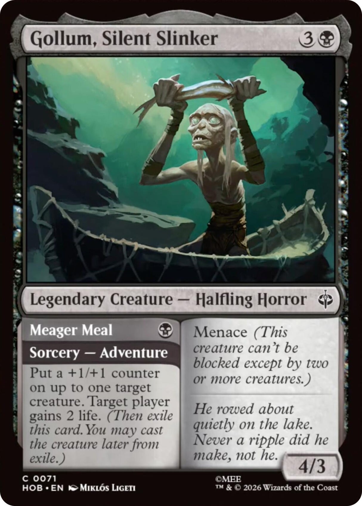 Image for Gollum, Silent Slinker (71) (Foil) (The Hobbit) (HOB) - Magic: The Gathering