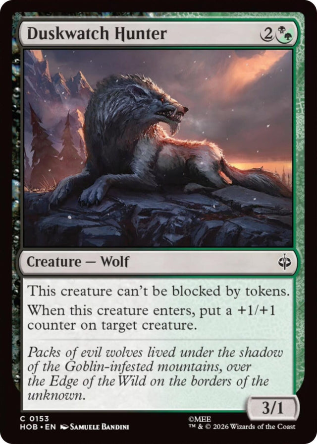 Image for Duskwatch Hunter (153) (Foil) (The Hobbit) (HOB) - Magic: The Gathering