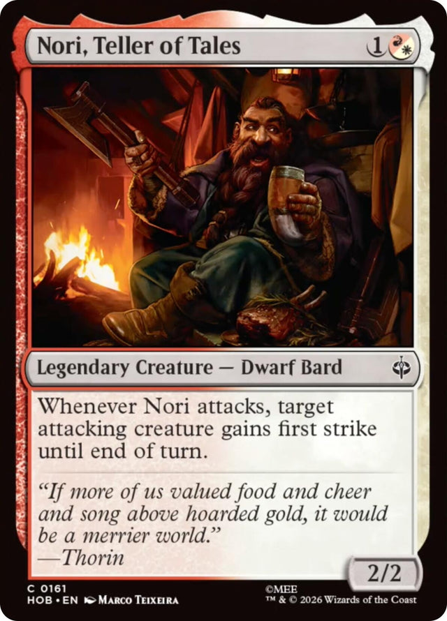 Image for Nori, Teller of Tales (161) (Foil) (The Hobbit) (HOB) - Magic: The Gathering