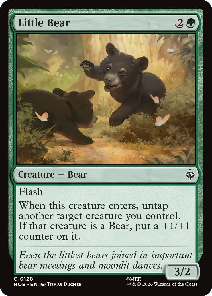 Image for Little Bear (128) (Foil) (The Hobbit) (HOB) - Magic: The Gathering