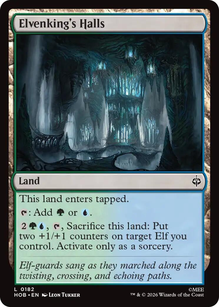 Image for Elvenking's Halls (182) (Foil) (The Hobbit) (HOB) - Magic: The Gathering