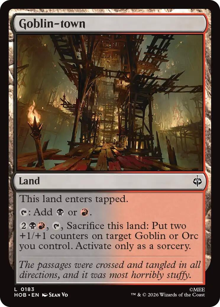 Image for Goblin-town (183) (Foil) (The Hobbit) (HOB) - Magic: The Gathering