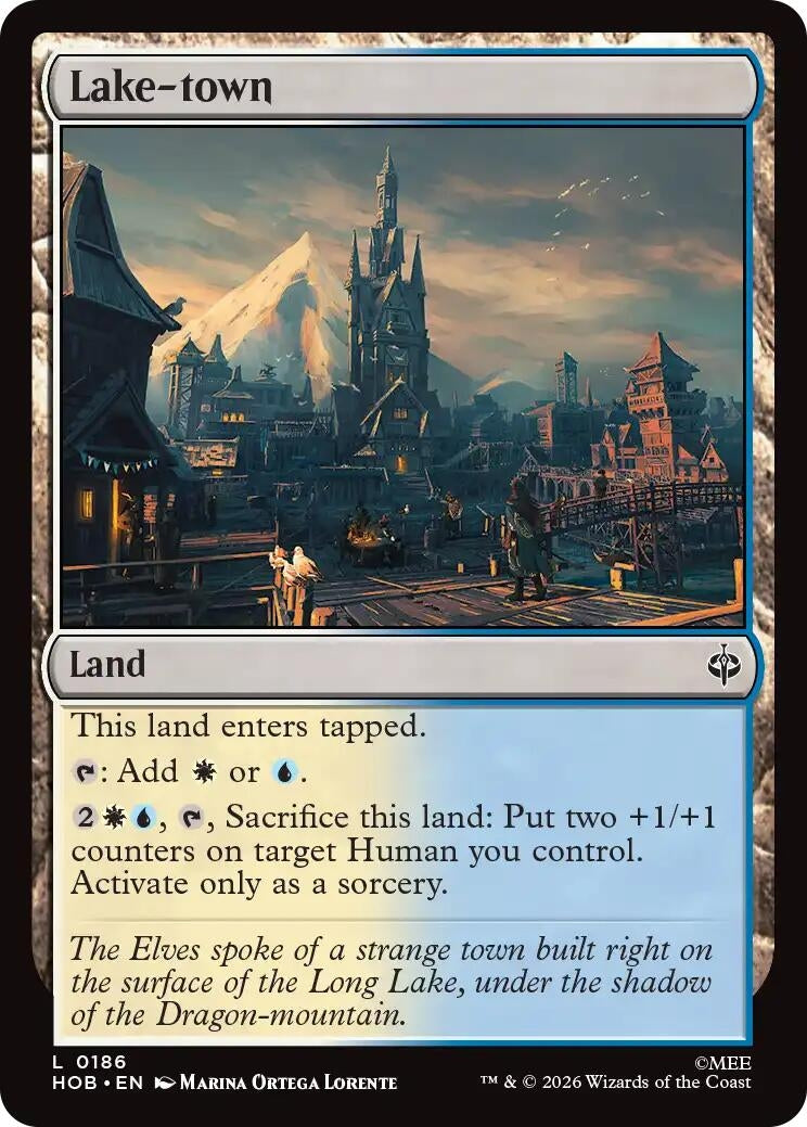 Image for Lake-town (186) (Foil) (The Hobbit) (HOB) - Magic: The Gathering