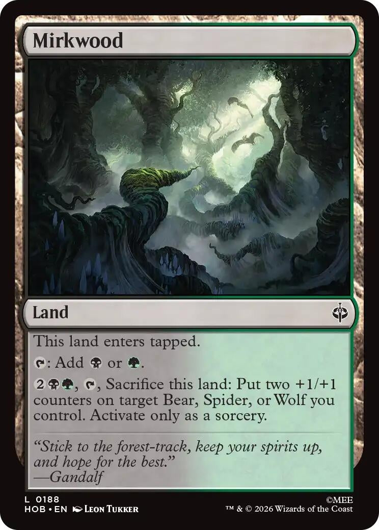 Image for Mirkwood (188) (Foil) (The Hobbit) (HOB) - Magic: The Gathering