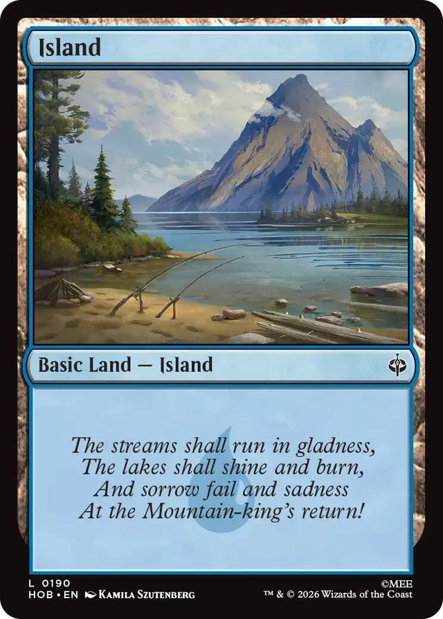 Image for Island (0190) (190) (Foil) (The Hobbit) (HOB) - Magic: The Gathering