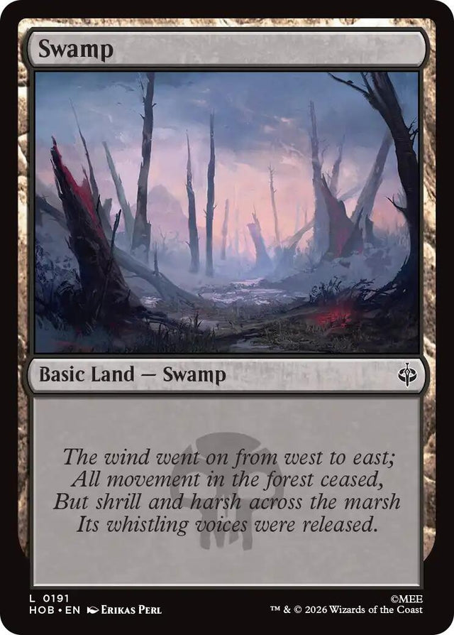 Image for Swamp (0191) (191) (Foil) (The Hobbit) (HOB) - Magic: The Gathering