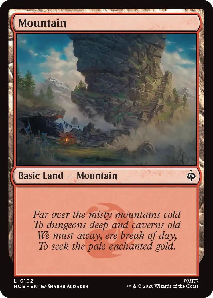 Image for Mountain (0192) (192) (Foil) (The Hobbit) (HOB) - Magic: The Gathering