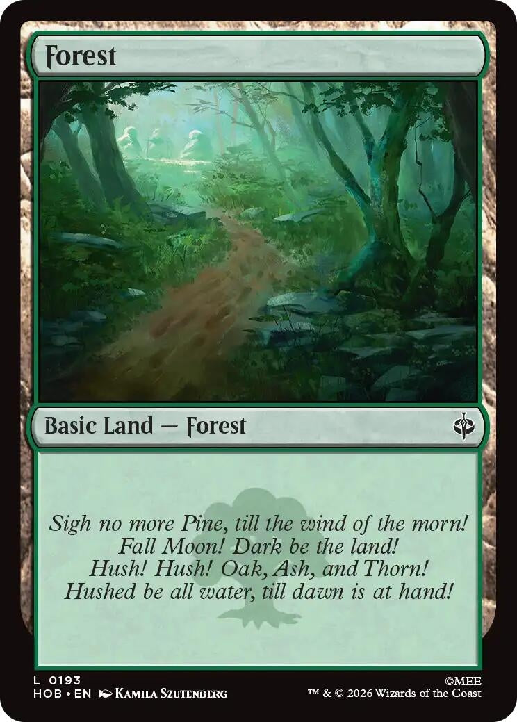 Image for Forest (0193) (193) (Foil) (The Hobbit) (HOB) - Magic: The Gathering