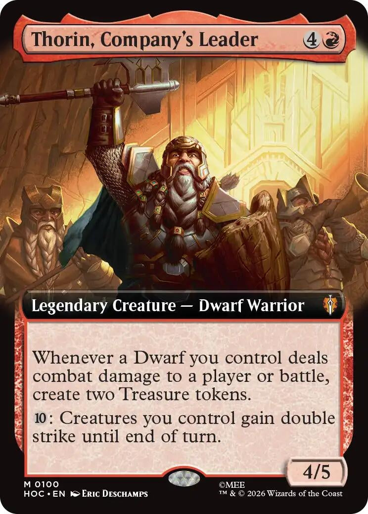 Image for Thorin, Company's Leader (Extended Art) (100) (The Hobbit: Eternal-Legal) (HOC) - Magic: The Gathering