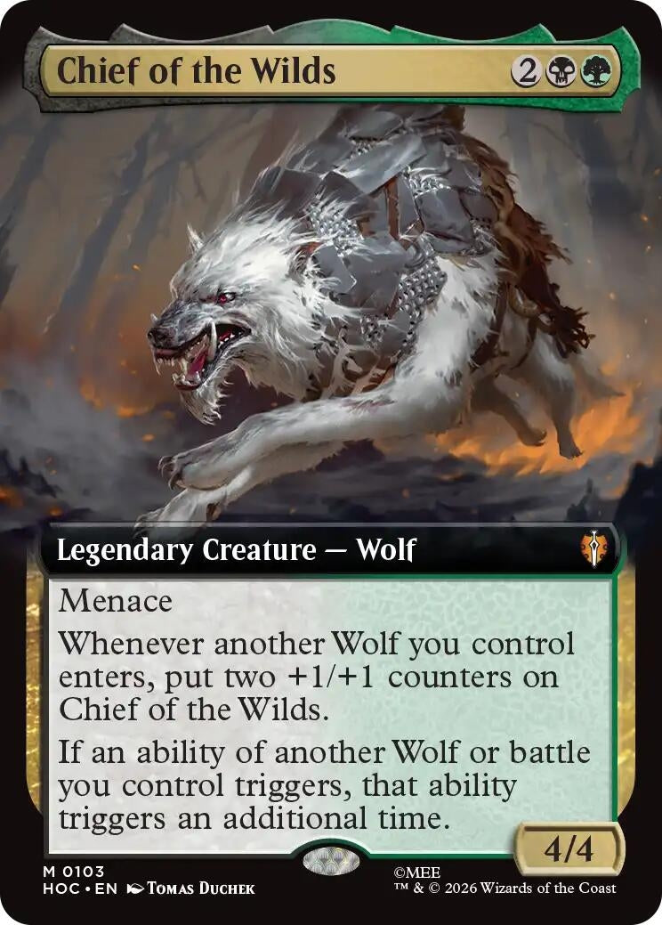 Image for Chief of the Wilds (Extended Art) (103) (Foil) (The Hobbit: Eternal-Legal) (HOC) - Magic: The Gathering