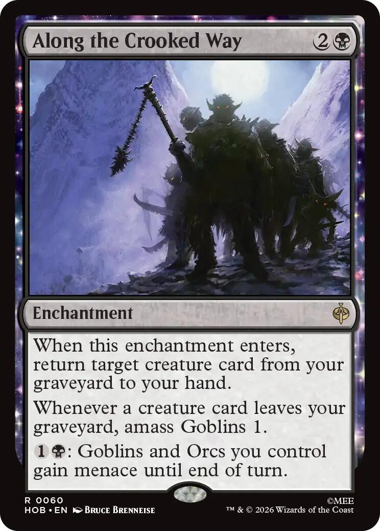 Image for Along the Crooked Way (60) (Foil) (The Hobbit) (HOB) - Magic: The Gathering