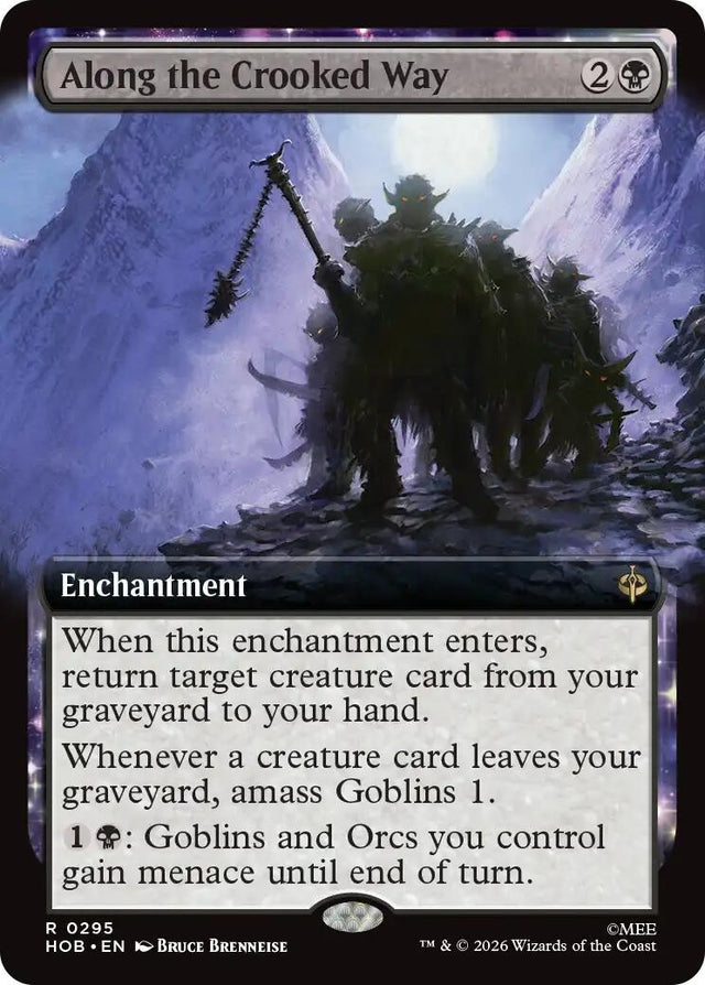 Image for Along the Crooked Way (Extended Art) (295) (Foil) (The Hobbit) (HOB) - Magic: The Gathering