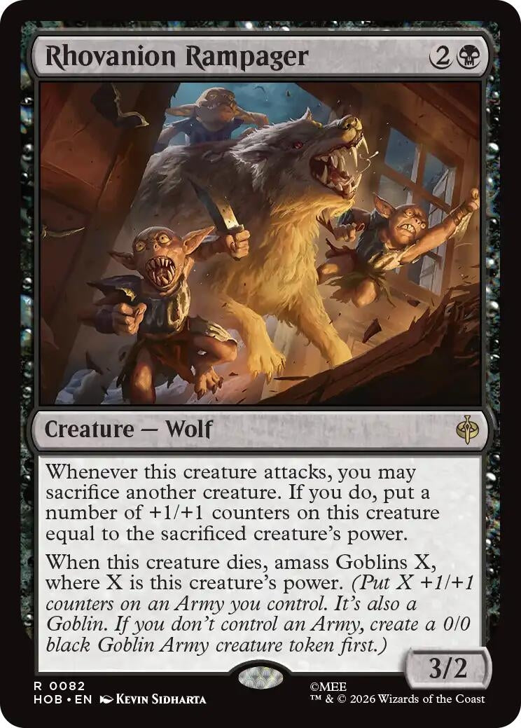 Image for Rhovanion Rampager (82) (Foil) (The Hobbit) (HOB) - Magic: The Gathering