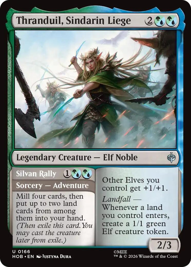 Image for Thranduil, Sindarin Liege (166) (Foil) (The Hobbit) (HOB) - Magic: The Gathering