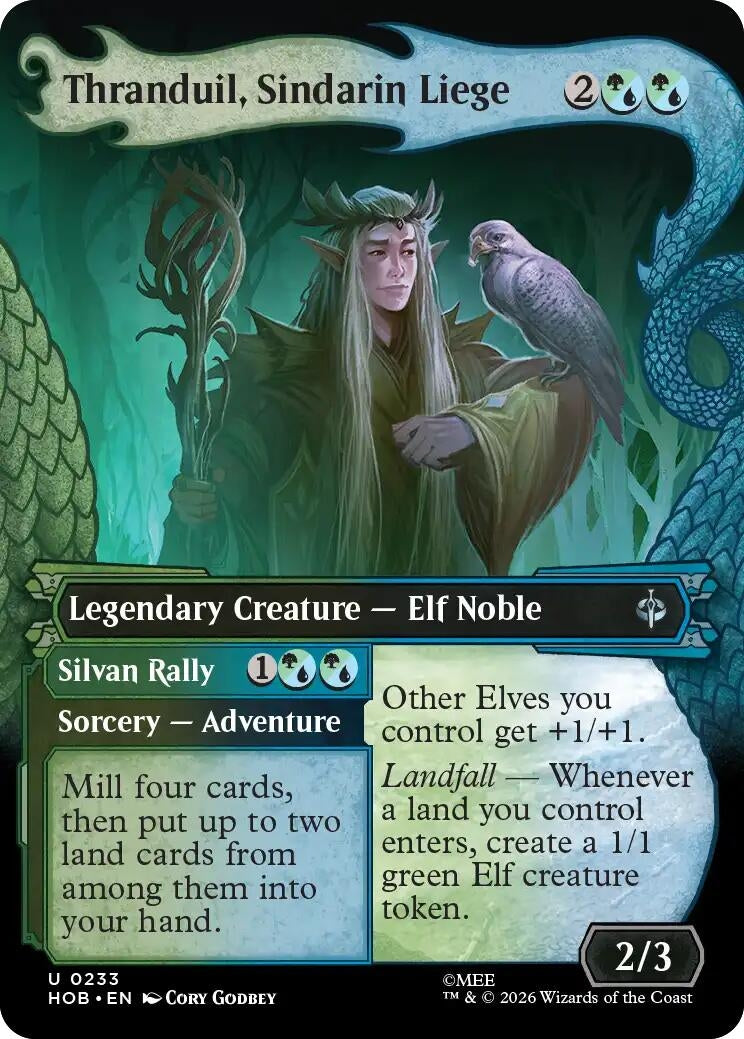 Image for Thranduil, Sindarin Liege (Showcase) (233) (Foil) (The Hobbit) (HOB) - Magic: The Gathering