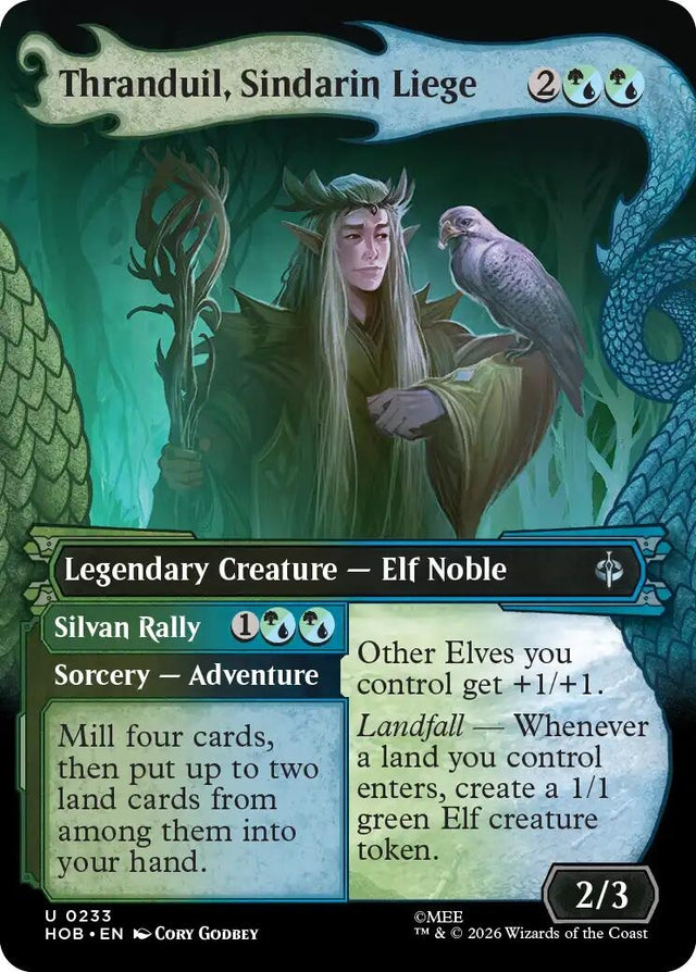 Image for Thranduil, Sindarin Liege (Showcase) (233) (Foil) (The Hobbit) (HOB) - Magic: The Gathering