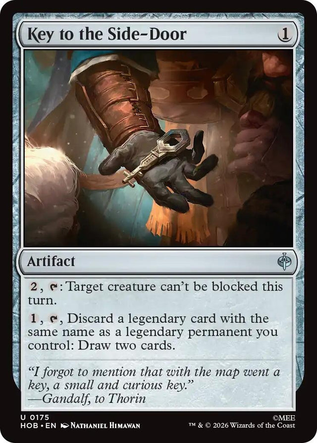 Image for Key to the Side-Door (175) (Foil) (The Hobbit) (HOB) - Magic: The Gathering