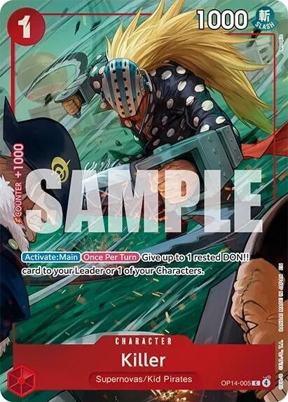 Killer (One Piece Card Game Illustration Box Vol. 8) (OP14-005) (Foil) (One Piece Promotion Cards)
